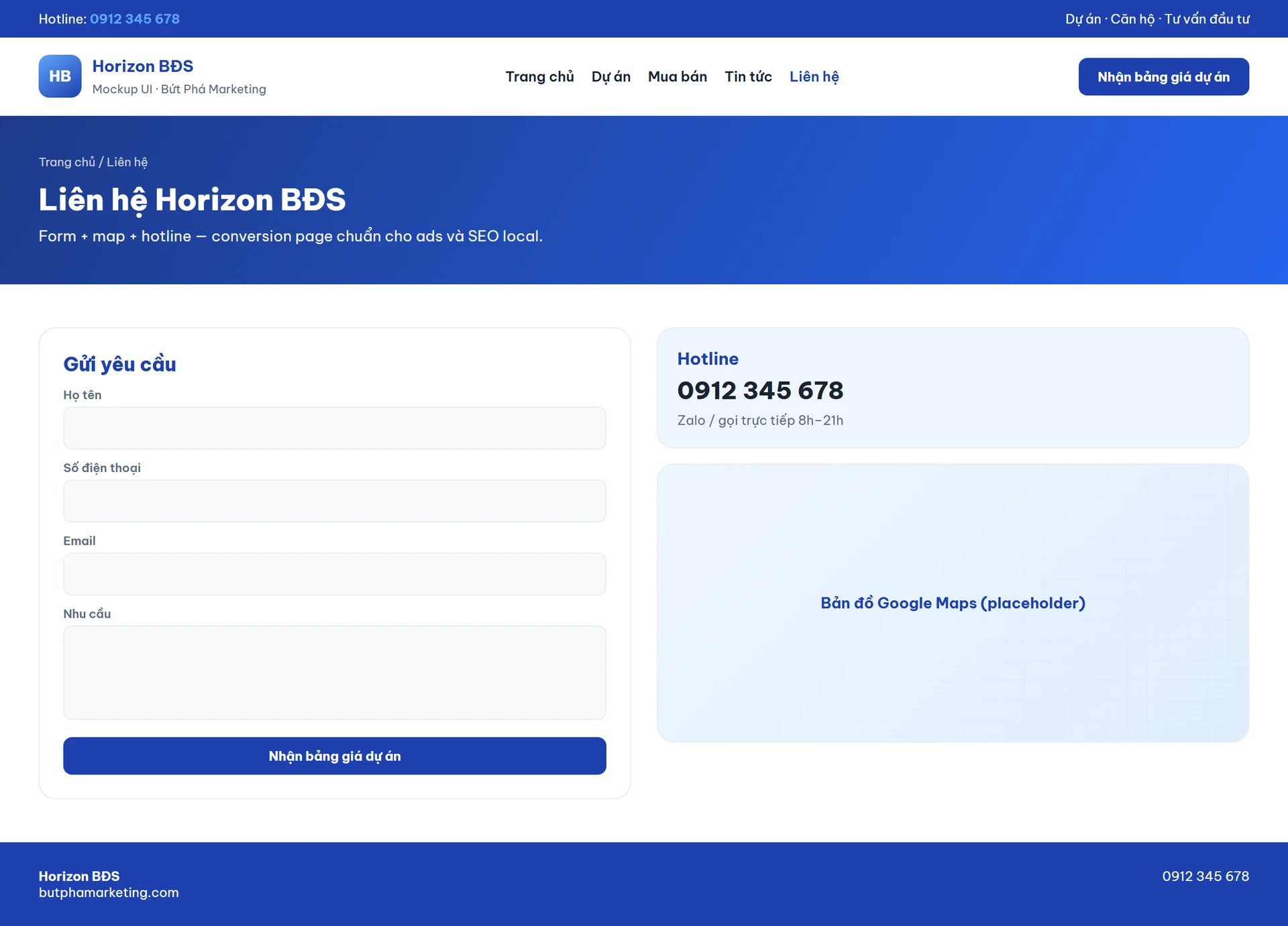 Website bất động sản chuẩn SEO