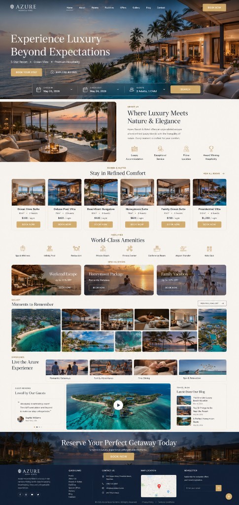 Thiết kế website khách sạn 5 sao