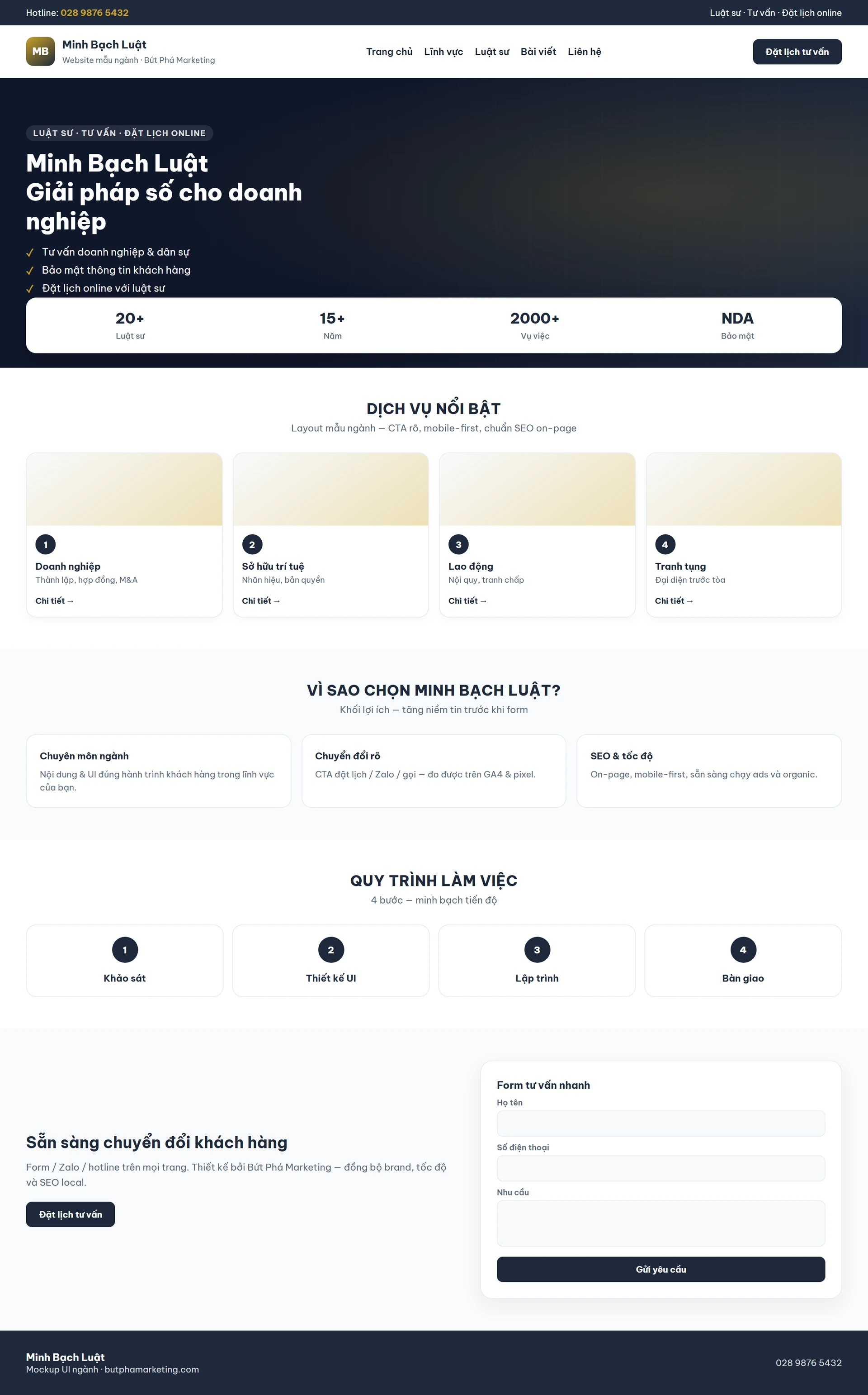 Thiết kế website công ty luật