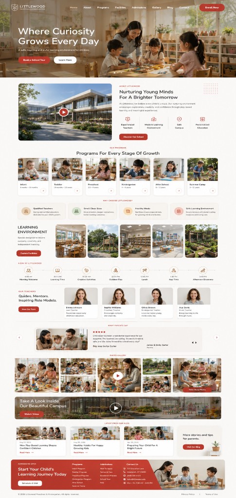Website trường mầm non chuyên nghiệp