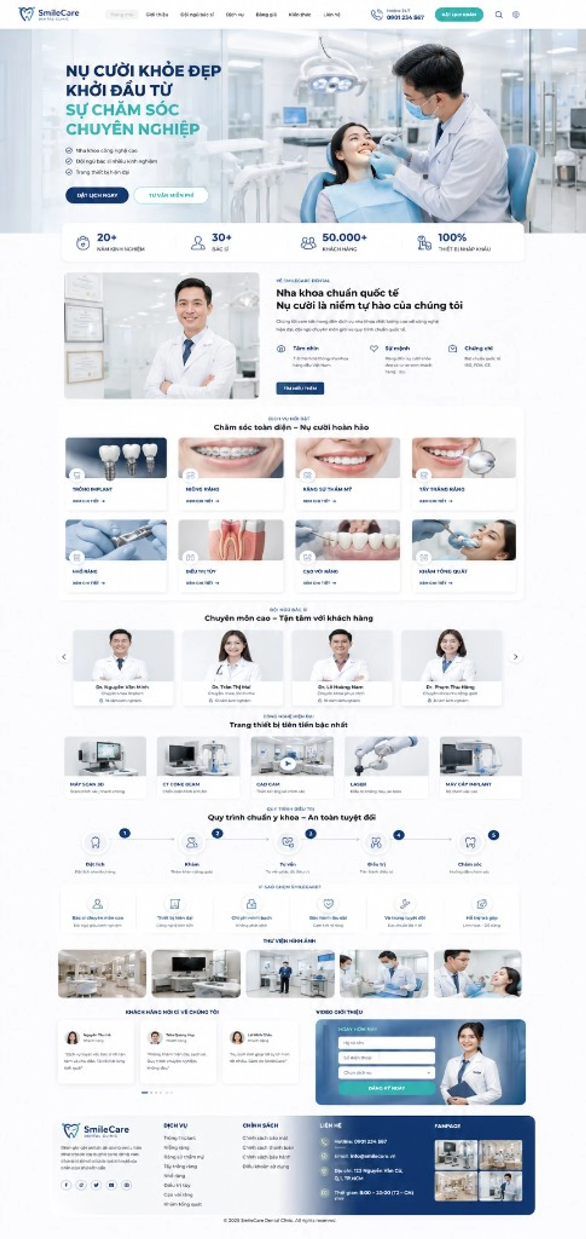 Website phòng khám nha khoa chuyên nghiệp