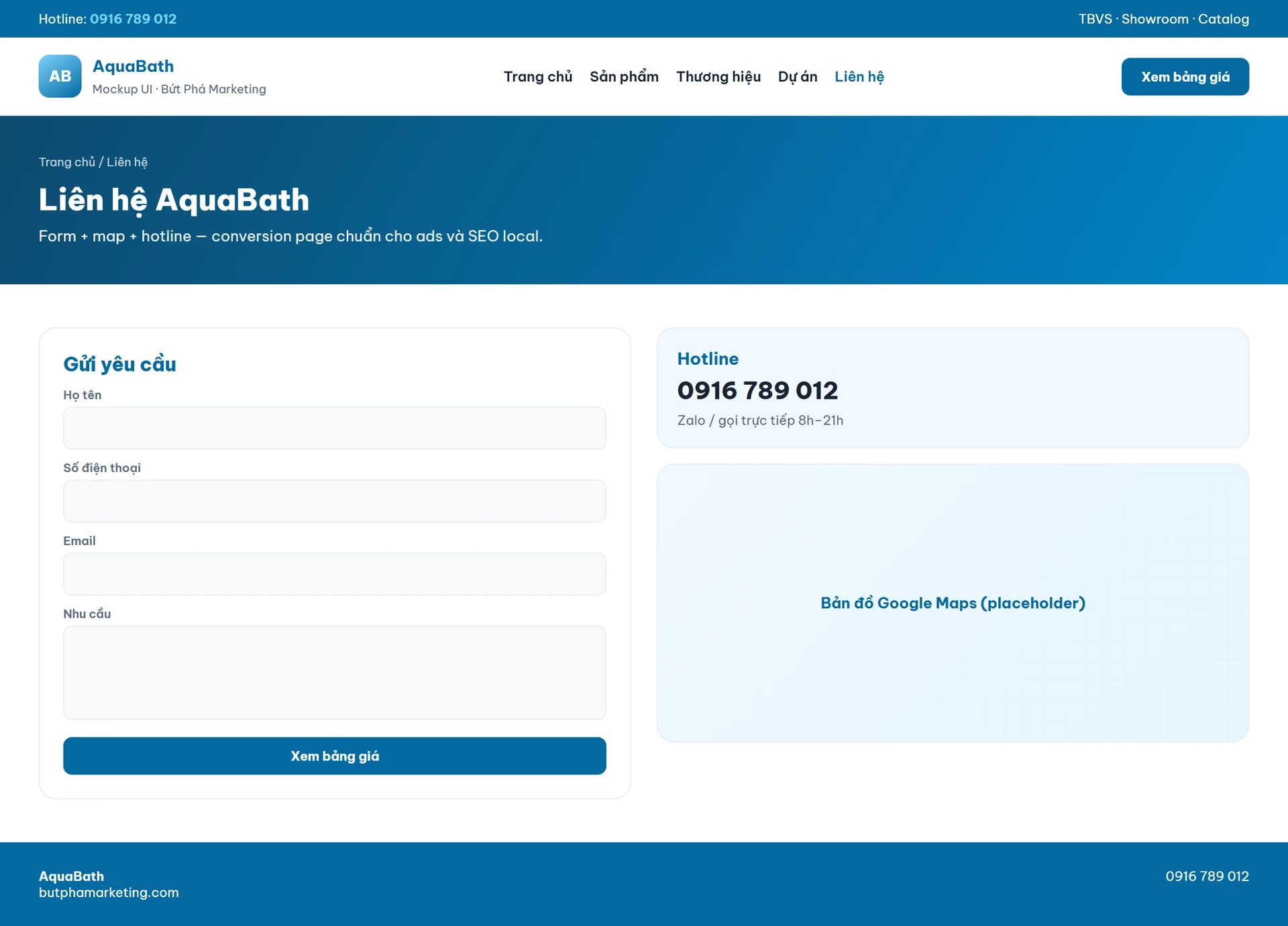 Website thiết bị vệ sinh chuẩn SEO