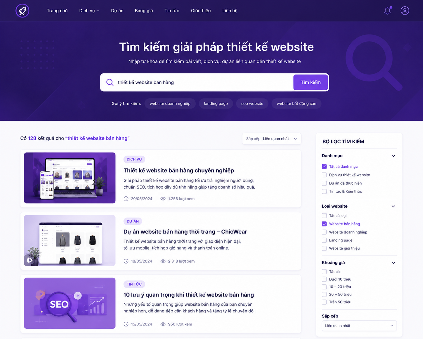 Thiết Kế Website Công Ty Camera AI