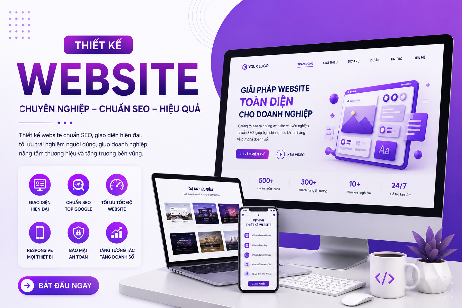 Thiết Kế Website Salon Tóc Chuẩn SEO